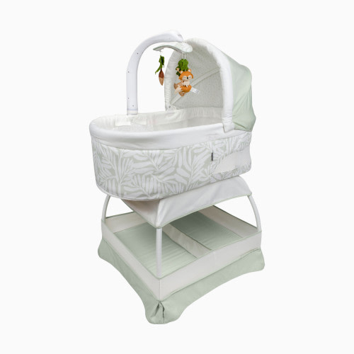 TruBliss Sweetli Calm Bassinet - Sage Fern Leaves