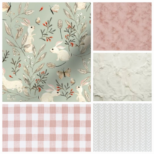 Bunny and Butterfly Woodland Girl Blanket – DBC Baby Bedding Co