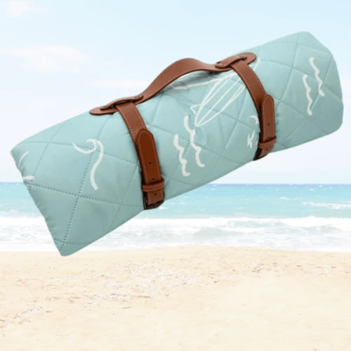 Sweet P Baby Co. Sage Surfer Quilted Beach Mat | Baby Riddle