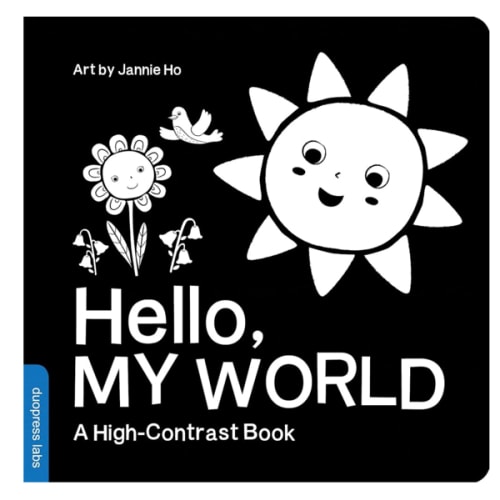 Hello, My World: A High-Contrast Board Book for Babies, Perfect for a Shower Gift