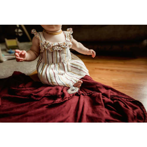 Swaddle Blanket - Maroon