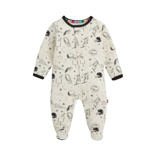Magnetic Me Boys Modal Magnetic Baby Footie Pajamas | Silky Soft Modal Fabric | Baby Sleepers Available in Sizes PRE - 24M