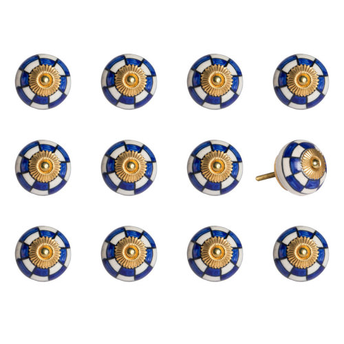 Taj Hotel Handpainted 1.5" Diameter Round Knob Multipack & Reviews | Wayfair