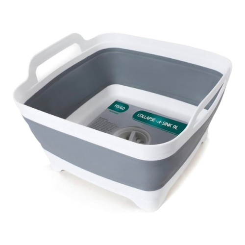 FOSJGO Collapsible Dish Basin with Drain Plug