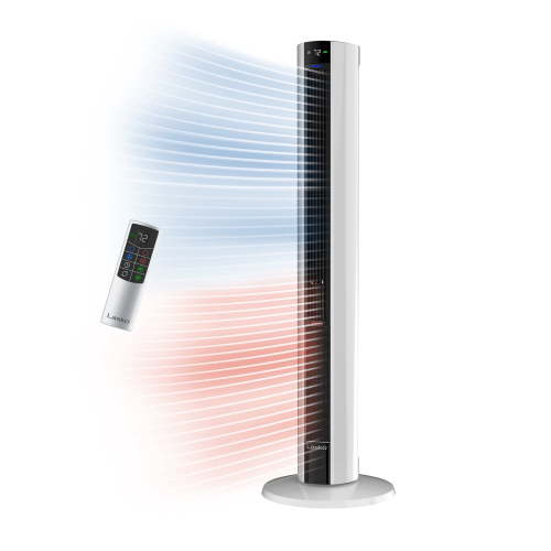 Lasko, All Season Tower Fan and Space Heater, 42", White