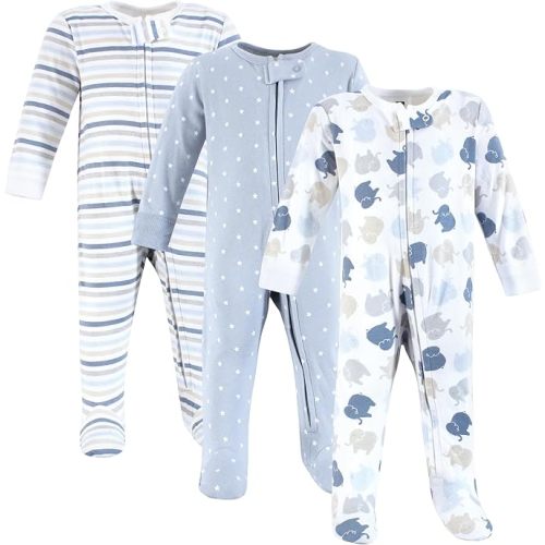 Hudson Baby Unisex Baby Cotton Sleep and Play
