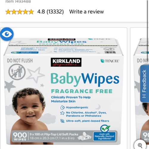 Costco Kirkland Signature Baby Wipes
