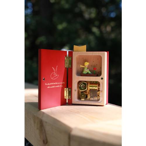 Personalized The little Prince Music Box | Custom Love Letter Book | Engraved Name | Birthday keepsake | Baby Shower Gift| Newborn Gift