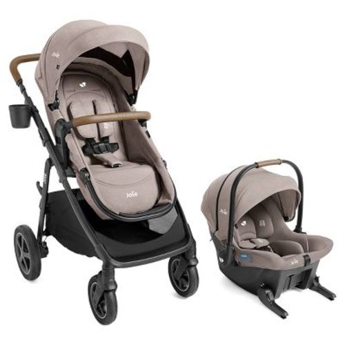 Joie Ginger DLX and Mint Latch Travel System with Car Seat - Mocha