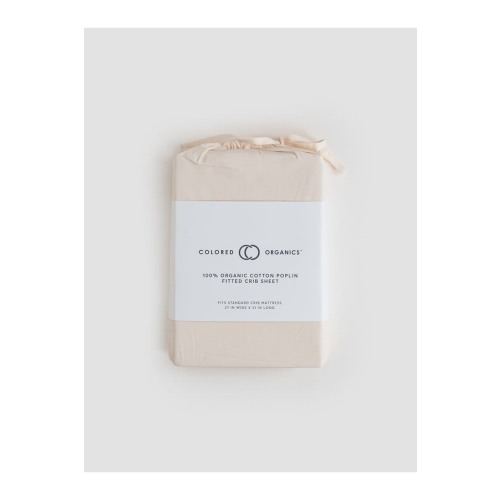 Organic Poplin Fitted Crib Sheet