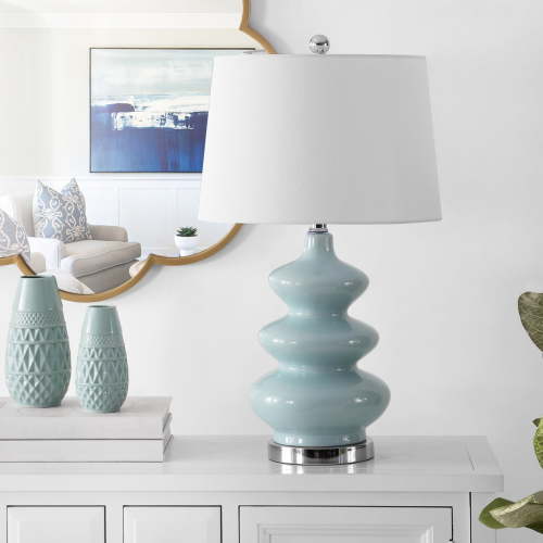 Safavieh Brielle 27.5 in. Solid Pagoda Table Lamp, Blue