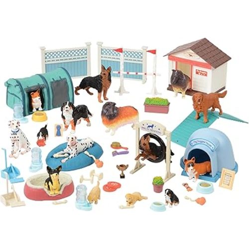 Constructive Playthings Dog Academy 51 pc. Playset