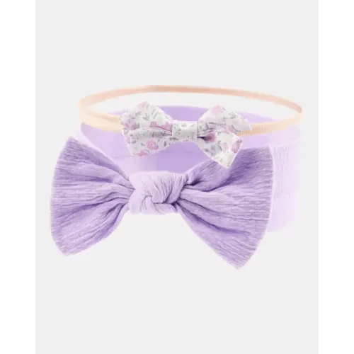 Baby Girl 2-Pack Headwraps - Purple | Carter's