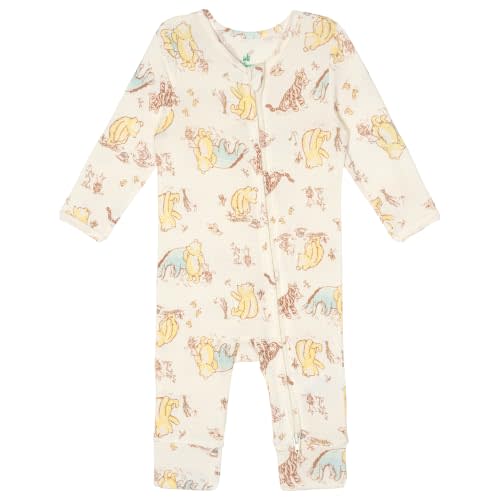 Disney Baby Girls Classic Winnie the Pooh 2-Way Zip Coverall