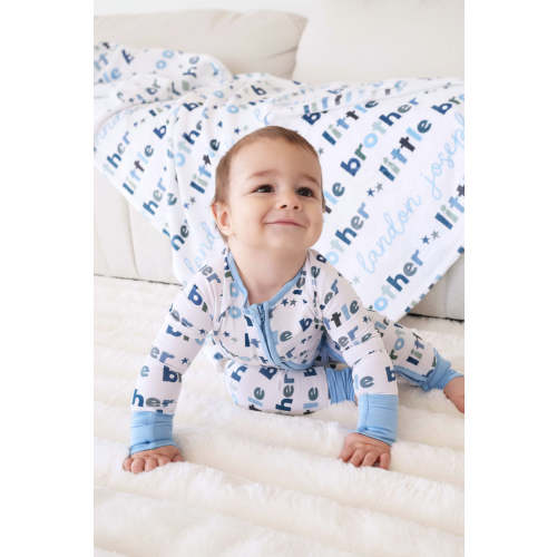Caden Lane Little Brother Convertible Bamboo Zip Romper - Little Brother Convertible Bamboo Zip Romper