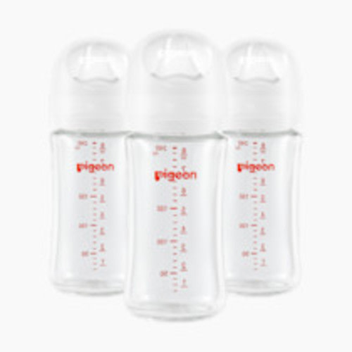 Pigeon Glass Anti-Colic Nursing Bottle Wide Neck 3 Pack - 8.1 Oz