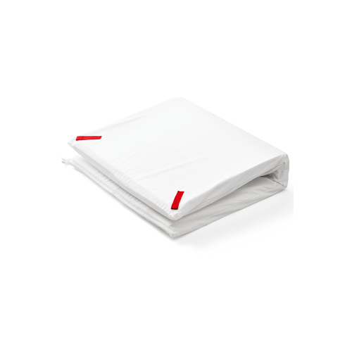 Mattress for Travel Crib: White - Cotton