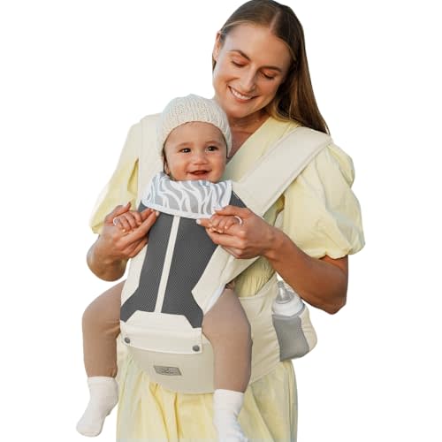 MOMTORY Baby Carrier, Baby Carrier Newborn to Toddler - Ergonomic, Cozy and Breathable Baby Carrier with Hip seat for 7-50lbs