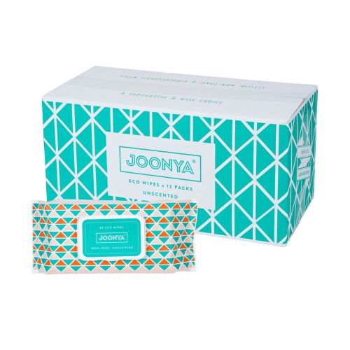 Joonya Baby Wipes - Non-Toxic, Biodegradable Baby Wipes for Calm, Healthy Skin - 100% Natural Baby Wipes - Fragrance Free Baby Wipes - Bulk Baby Wipes - 12 Packs of 80 Diaper Wipes (960)