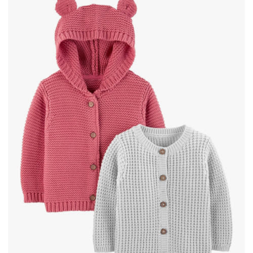 Simple Joys by Carter's Baby 2-Pack Neutral Knit Cardigan Sweaters