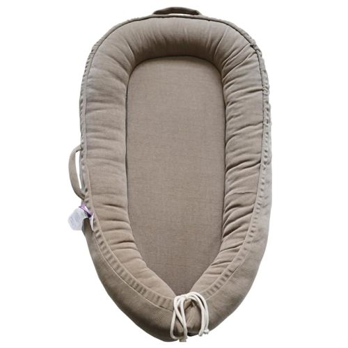 Infant Lounger, Baby Nest Cover for Baby Girls & Boys, Newborn Essentials for Baby 0-12 Months, 100% Cotton Breathable (Fields of Rye, Corduroy)