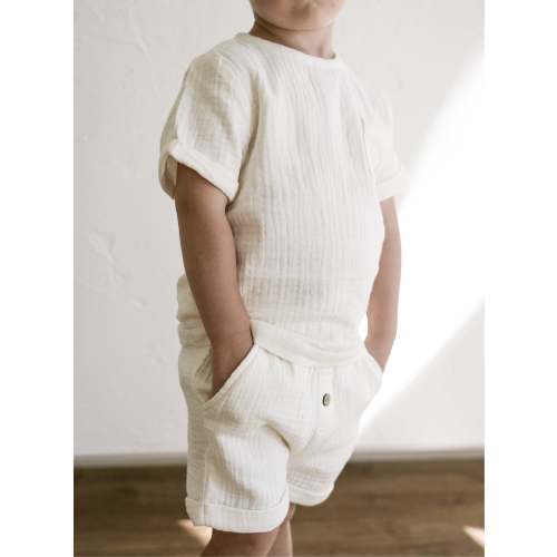 Malibu Pocket Tee ‘Off White’ – Oat Co