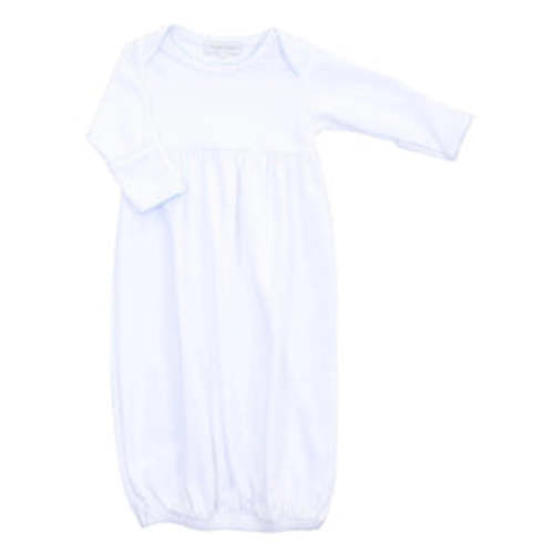 Essentials Gown with Blue Trim – Cheeky Baby Boutique Rome