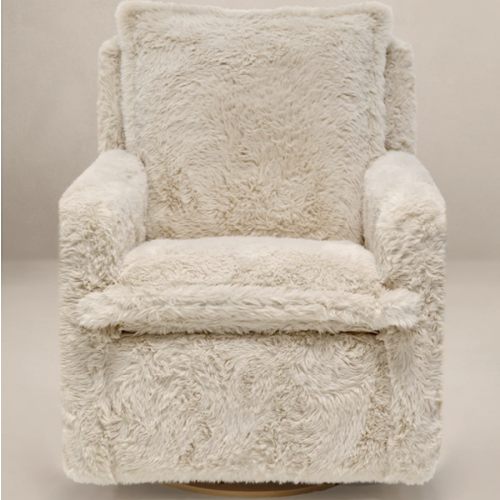 Aussie Faux Hide | Flynn | Swivel Nursery Recliner | Oilo™ Studio