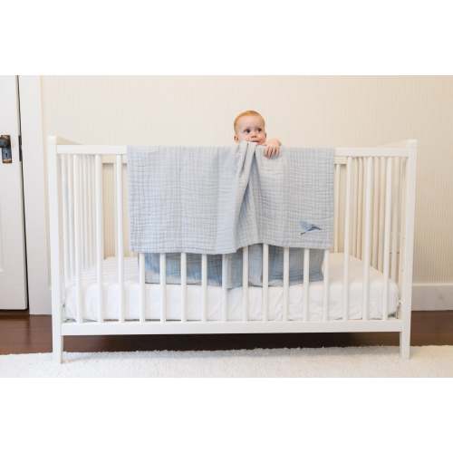 Mist All-Season Organic Muslin Mini Blanket