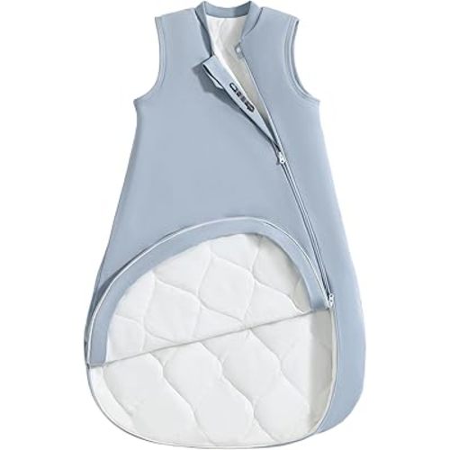 1.0 Tog 2.5 Tog Baby Sleep Sack, 100% Cotton Baby Sleeping Bag 3-24M, 2-Way Zipper Baby Wearable Blanket