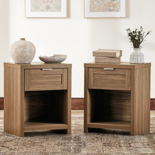 Gracie Oaks Allenside 1 - Drawer Nightstand - Special Walnut Color | Wayfair