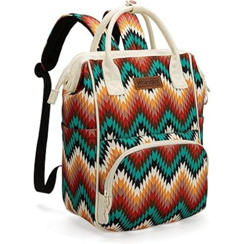 Montana West Wrangler Aztec Callie Diaper Bag Backpack with Stroller Straps Multifunction Baby Travel Bag WG2211-9110TN