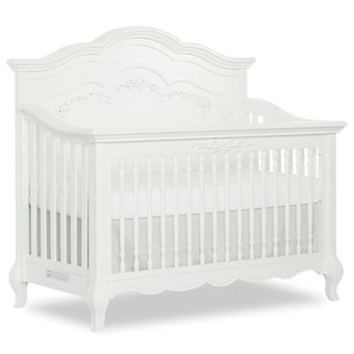 Evolur Aurora 5 in 1 Convertible Crib - Frost
