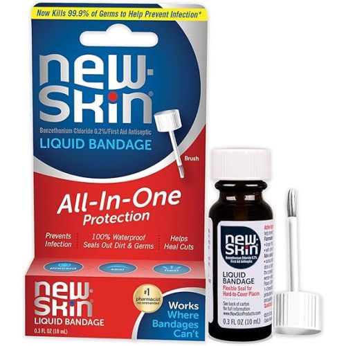 New-Skin Liquid Bandage Liquid Bandage for Cuts and Minor Scrapes, 0.3 Ounce