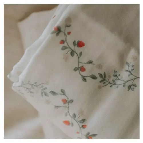 Brands We Love Botanical Berries Swaddle - Ivory by Janie and Jack