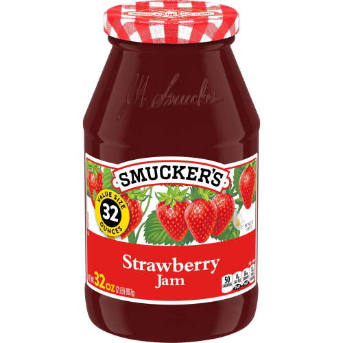 Smucker's Real Strawberry Jam, Bursting with Flavor, 32 Ounces