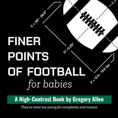 Finer Points of Football for Babies: A High-Contrast Book (Finer Points for Babies)