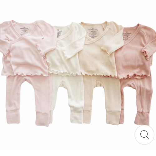 2pc Waffle Crossover Top & Bottom