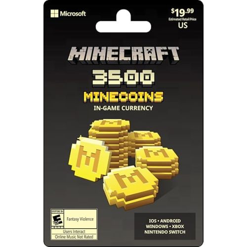 Minecraft: Minecoins Pack: 3,500 Coins [Physical Card]
