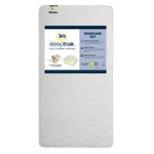 Serta SleepTrue Sparkling Sky 5" Crib and Toddler Mattress - Fiber Core