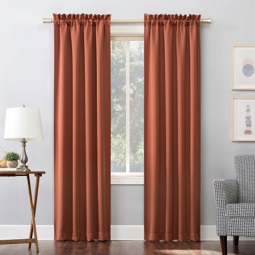 Sun Zero 1-Panel Ludlow Blackout Rod Pocket Window Curtain
