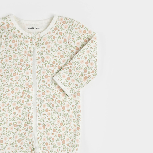 Petite Posy Print on Off-White Sleeper