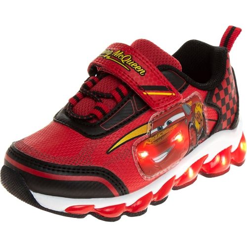 Disney Pixar Cars Boys Black/Red Lighted Sneaker (Toddler/Little Kid)