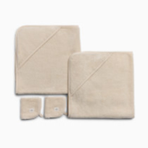 Tiny Kind Organic Bath and Towel Spa 4 Piece Set - Antique White, 0-24 M