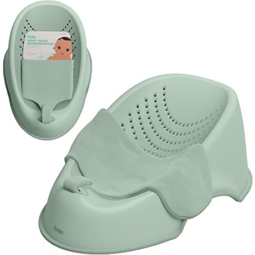 Frida Wrap + Warm Newborn Baby Bather, Microfleece Blanket, 0-6 Months