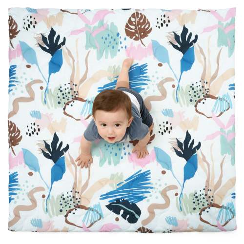 Quilted Comfort Baby Play Mat 1.5" Thick – Removable Cover, Non-Slip – PaPaMat