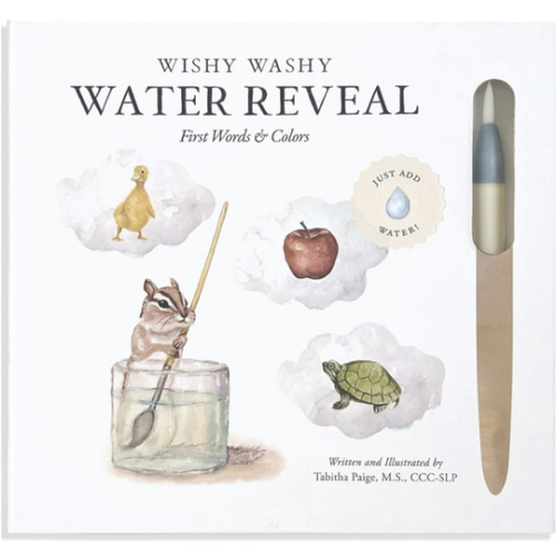 Wishy Washy (Water Reveal Edition): A Reusable Water Reveal Activity Book Teaching First Words and Colors (Tabitha Paige Children's Book Series)