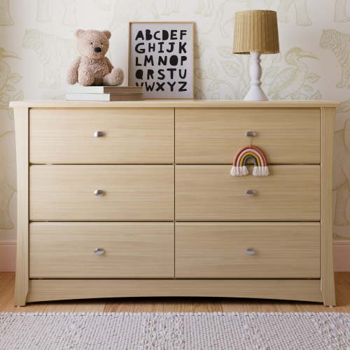 Storkcraft Crescent 6 Drawer Chest - Driftwood