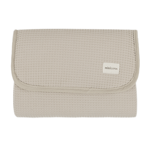 Folded Lula Beige Changing Mat · Minicoton