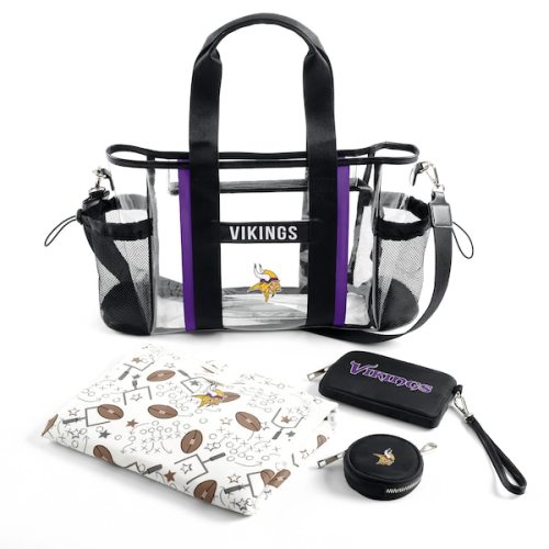 Minnesota Vikings WEAR by Erin Andrews Clear Stadium Baby Bag